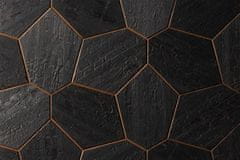 Horavia Dekorativní saunový obklad HEXAGON, abachi thermowood yakisugi 432x373mm