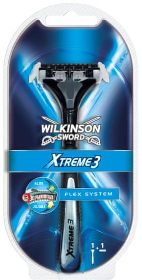 Wilkinson Sword Extreme 3 Systém holicí strojek + 1 náhradní hlavice