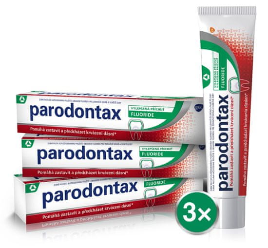 Parodontax Fluorid 75 ml Zubní pasta s fluorem 3ks