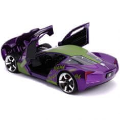 Jada Toys JADA Chevrolet Corvette Stingray 2009 s figurkou Jokera DC Comics 1:24 