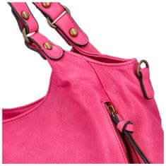 Coveri WORLD Praktická dámská koženková kabelka přes rameno Amaro, fuchsiová
