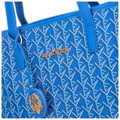 Coveri WORLD Výrazná dámská koženková kabelka přes rameno Poly, modrá