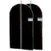Černý obal na oblečení, 2 kusy, 150x60 cm
