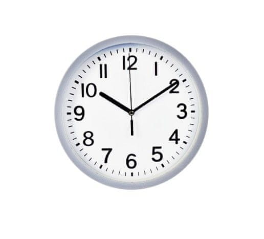 SEGNALE Nástěnné hodiny ručičkové 22,5 cm šedý rám