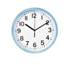 SEGNALE Nástěnné hodiny ručičkové 22,5 cm modrý rám