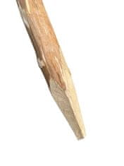 Dřevěný Outlet Dřevěná palisáda ŠPICE Stromový kůl 120 cm lískové dřevo 10 ks NATURAL