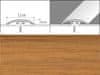 Přechodové lišty A66 - NARÁŽECÍ šířka 3,2 x výška 0,54 x délka 93 cm - hikora