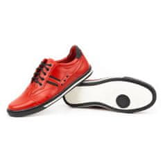 Pánská volnočasová obuv 1801L červená s černou velikost 44