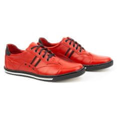 Pánská volnočasová obuv 1801L červená s černou velikost 44