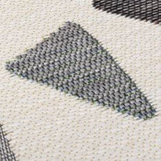 Flair Kusový koberec Dauntless Shadow Rays Grey – na ven i na doma 160x160 (průměr) kruh