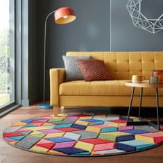 Flair Kusový koberec Spectrum Dynamic Multi kruh 160x160 (průměr) kruh