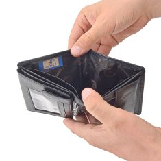 COSSET černá pánská peněženka 4402 Komodo C