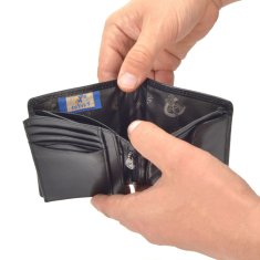 COSSET černá pánská peněženka 4501 Komodo C