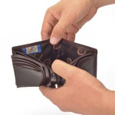 COSSET hnědá pánská peněženka 4501 Komodo H