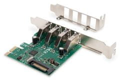 Digitus USB 3.0, 4 Port, PCI Express Add-On karta 4 porty A / F External, VL805 chipset