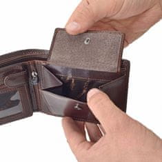COSSET hnědá pánská peněženka 4465 Komodo H