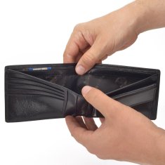 COSSET černá pánská peněženka 4460 Komodo C