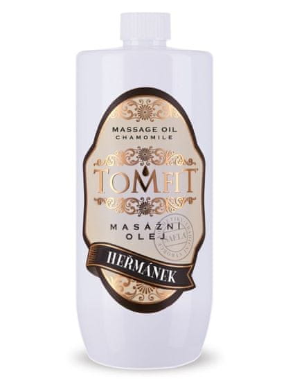TOMFIT masážní olej s extraktem heřmánku lékařského - 1l