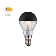 Diolamp  LED Filament zrcadlová žárovka 5W/230V/E14/2700K/620Lm/180°/DIM, černý vrchlík