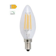 Diolamp  LED Filament Candle žárovka čirá C35 5W/230V/E14/2700K/680Lm/360°/Dim
