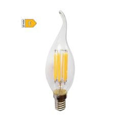 Diolamp  LED Filament žárovka čirá Candle Flame C35 4W/230V/E14/4000K/490Lm/360°