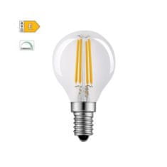 Diolamp  LED Filament Mini Globe žárovka čirá P45 5W/230V/E14/4000K/690Lm/360°