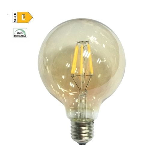 Diolamp  LED Globe Filament žárovka G95 Amber 10W/230V/E27/2700K/1220Lm/360°/Step Dim