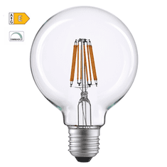 Diolamp  LED Globe Filament žárovka čirá G125 10W/230V/E27/2700K/1220Lm/360°/Dim