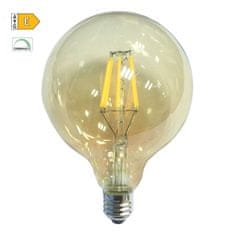 Diolamp  LED Globe Filament žárovka G125 Amber 10W/230V/E27/2700K/1160Lm/360°/Dim