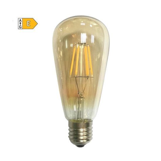 Diolamp  LED Filament žárovka Amber ST64 10W/230V/E27/2700K/1160Lm/360°