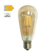 Diolamp  LED Filament žárovka Amber ST64 8W/230V/E27/2700K/920Lm/360°/Step Dim