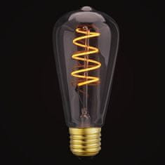 Diolamp  LED Spiral Filament žárovka čirá ST64 4W/230V/E27/1800K/300Lm/360°/Dim
