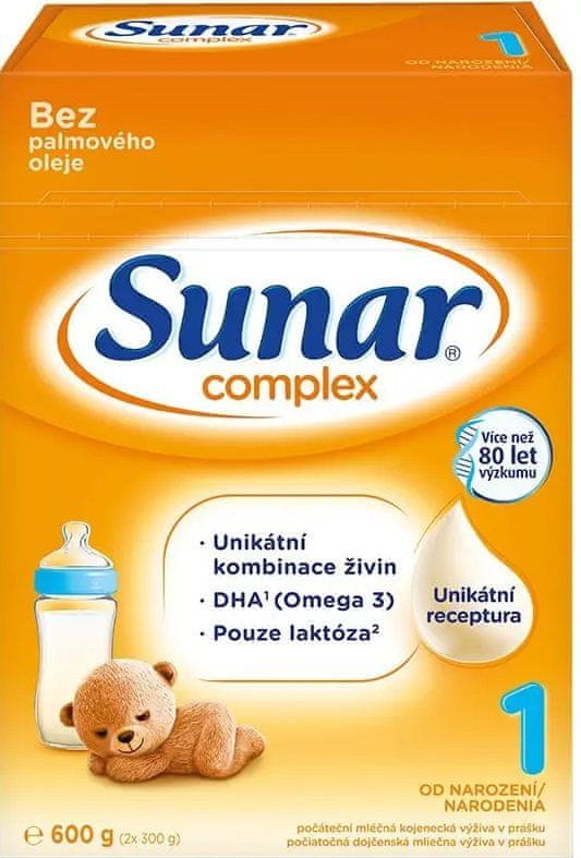 Sunar Complex 1 počáteční kojenecké mléko 600 g