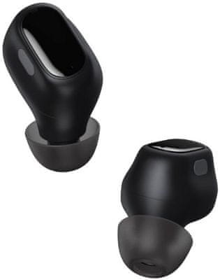 moderní bluetooth sluchátka baseus Encok WM01 skvělý zvuk nabíjecí pouzdro pohodlná v uších krásný design ovládání