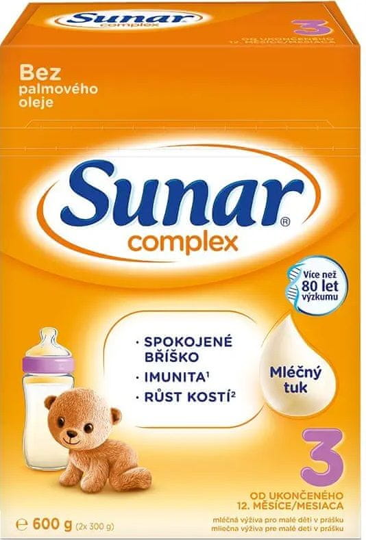 Levně Sunar Complex 3 batolecí mléko 600 g