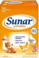 Sunar Complex 3 batolecí mléko banán 600 g