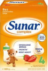Sunar Complex 4 batolecí mléko jahoda 600 g