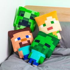 CurePink 3D polštář Minecraft: Creeper (17 x 27 cm)