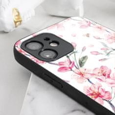 Mobiwear Prémiový lesklý kryt Glossy na mobil Samsung Galaxy J3 2017 - G033G - Růžové květy