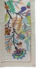 Dámský obdélníkový šátek Flower Print 633009 béžová