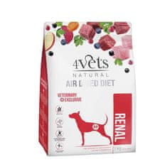 4VETS AIR DRIED NATURAL VETERINARY EXCLUSIVE RENAL 1kg sušené krmivo pro psy při onemocnění ledvin