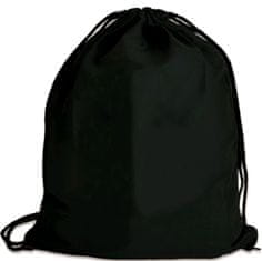 CurePink Batoh gym bag - vak se šňůrkami Harry Potter: Sova Hedwiga (35 x 44 cm) černá bavlna