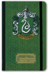 CurePink Poznámkový blok Harry Potter: Logo Zmijozelu (13 x 21 cm)