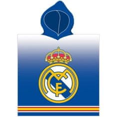 Carbotex Dětské pončo - osuška s kapucí FC Real Madrid