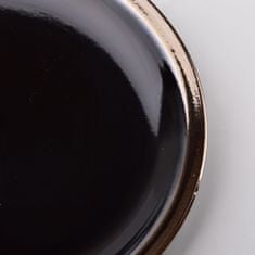 Affekdesign Porcelánový talíř Cal 20 cm černý
