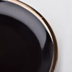 Affekdesign Porcelánový talíř Cal 24 cm černý