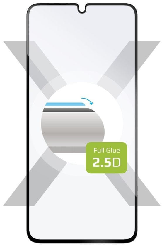 Levně FIXED Ochranné tvrzené sklo Full-Cover pro Samsung Galaxy A34 5G, lepení přes celý displej, černé, FIXGFA-1086-BK