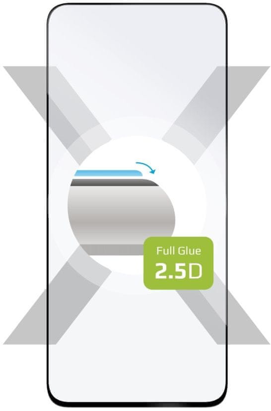 Levně FIXED Ochranné tvrzené sklo Full-Cover pro Xiaomi Redmi Note 12 5G, lepení přes celý displej, černé, FIXGFA-1099-BK