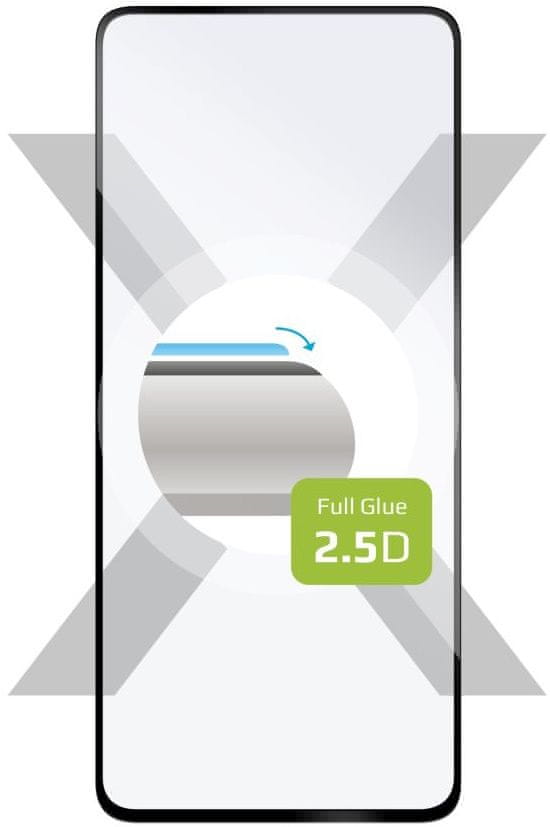 Levně FIXED Ochranné tvrzené sklo Full-Cover pro Xiaomi Redmi Note 12 Pro+, lepení přes celý displej, černé, FIXGFA-957-BK