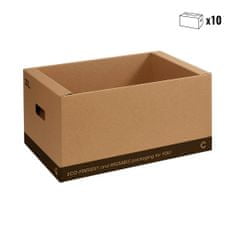 Majster Regál Kartonový box a krabice, 46x34x23cm, 10 ks